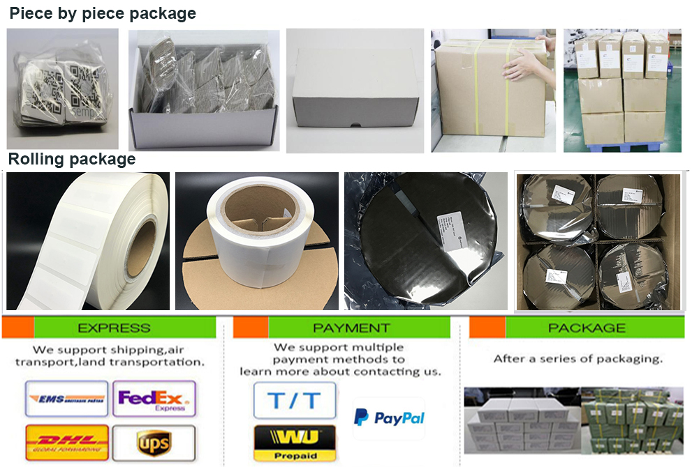 package and shipping for Rfid Sticker