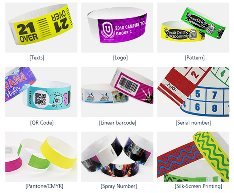 Available Crafts for Tyvek Nfc Wristbands