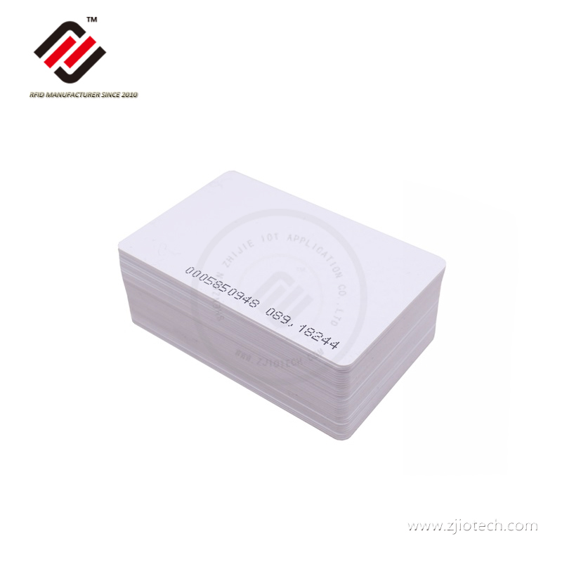 Tarjeta RFID en blanco de PVC 125khz LF imprimible personalizada
 