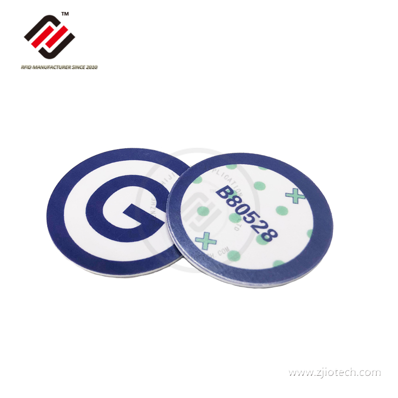  25mm diámetro ISO15693 ICODE Slix NFC etiqueta de moneda 