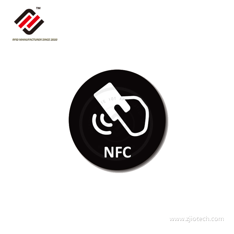 Etiqueta NFC de PVC duro antimetal de 13,56 MHz 