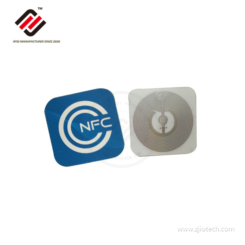Papel impreso HF 13.56MHz NTAG213 NFC etiqueta adherible
