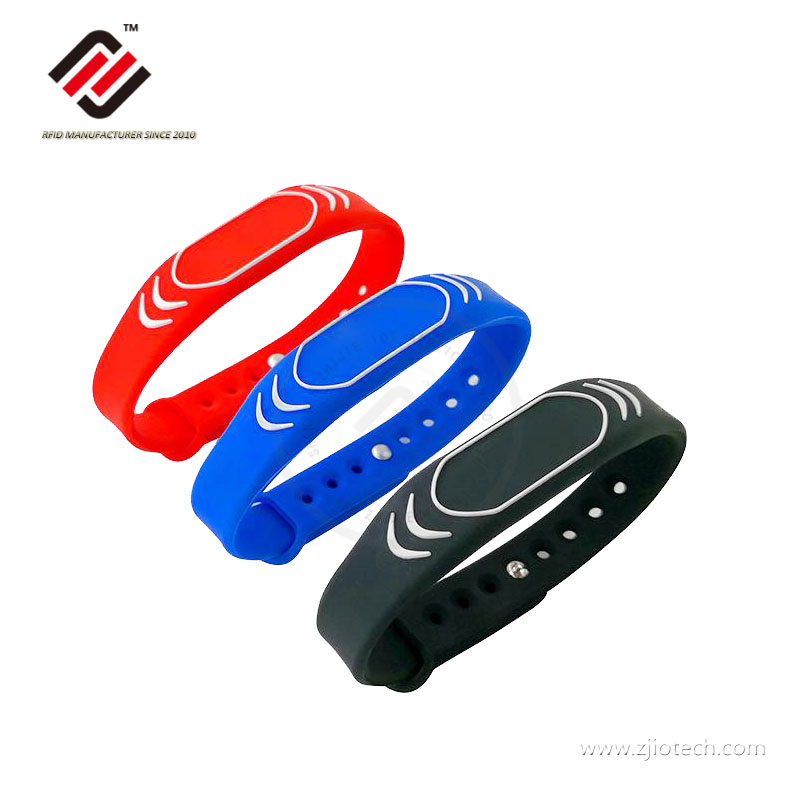 silicona imprimible 13.56mhz NTAG213 NFC pulsera impermeable