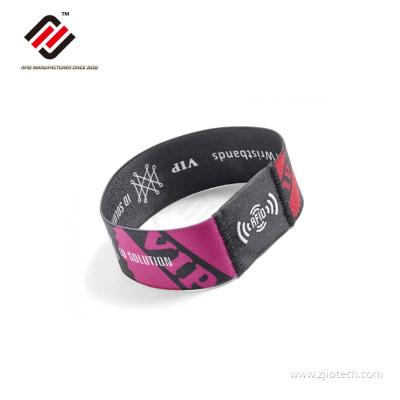 Iso 15693 Rfid Stretch Woven Wristband