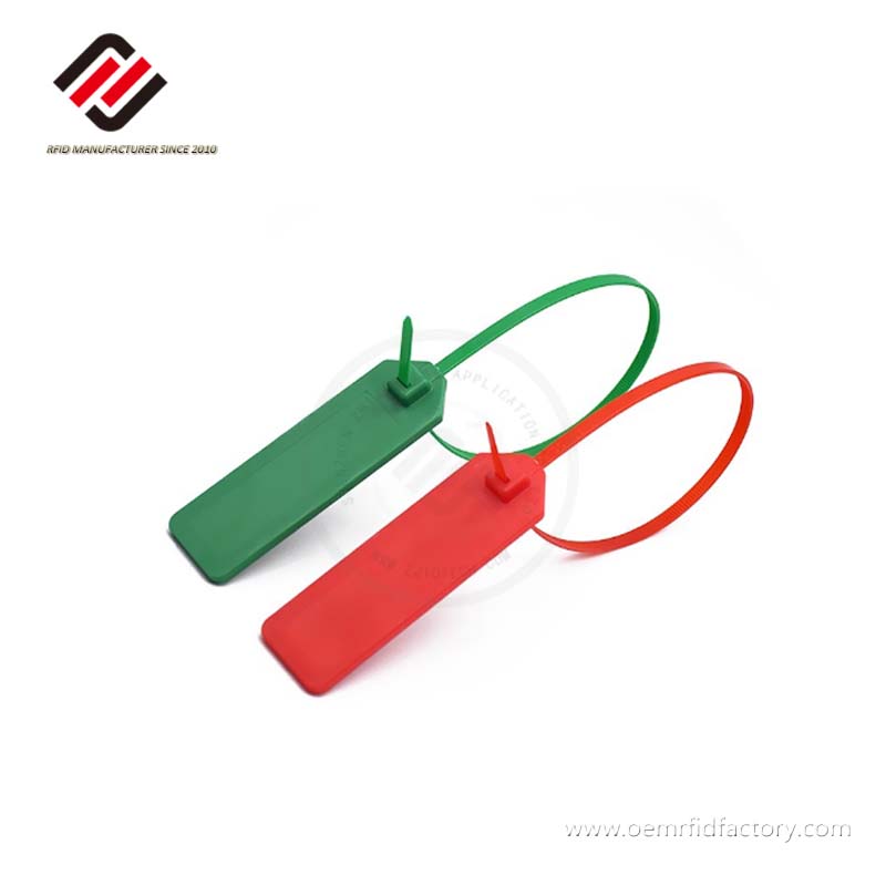 Etiqueta de amarre de sello RFID pasivo HF 13.56Mhz ISO15693 Etiqueta de amarre de cable ABS de seguridad para la venta 