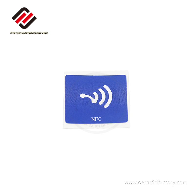 30x30MM NFC Forum Type2 impermeable N216 imprimible NFC PET pegatina 