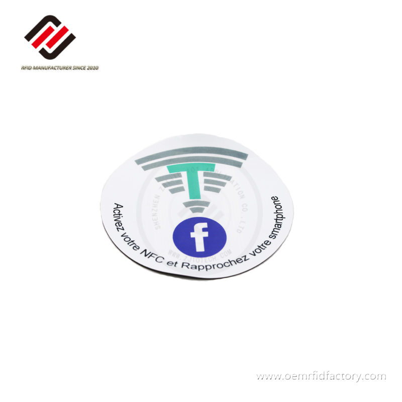 ISO/IEC15693 ST25TV512 NFC Forum Type5 Etiqueta de papel NFC
 