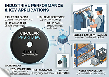 Etiquetas de lavandería PPS LF vs. HF vs. UHF: ¿Cuál es mejor para el seguimiento de la ropa de cama industrial?